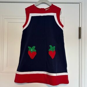 Beaufort Bonnet co. strawberry Dress NWT Size 7 Ramsey Retro Jumper